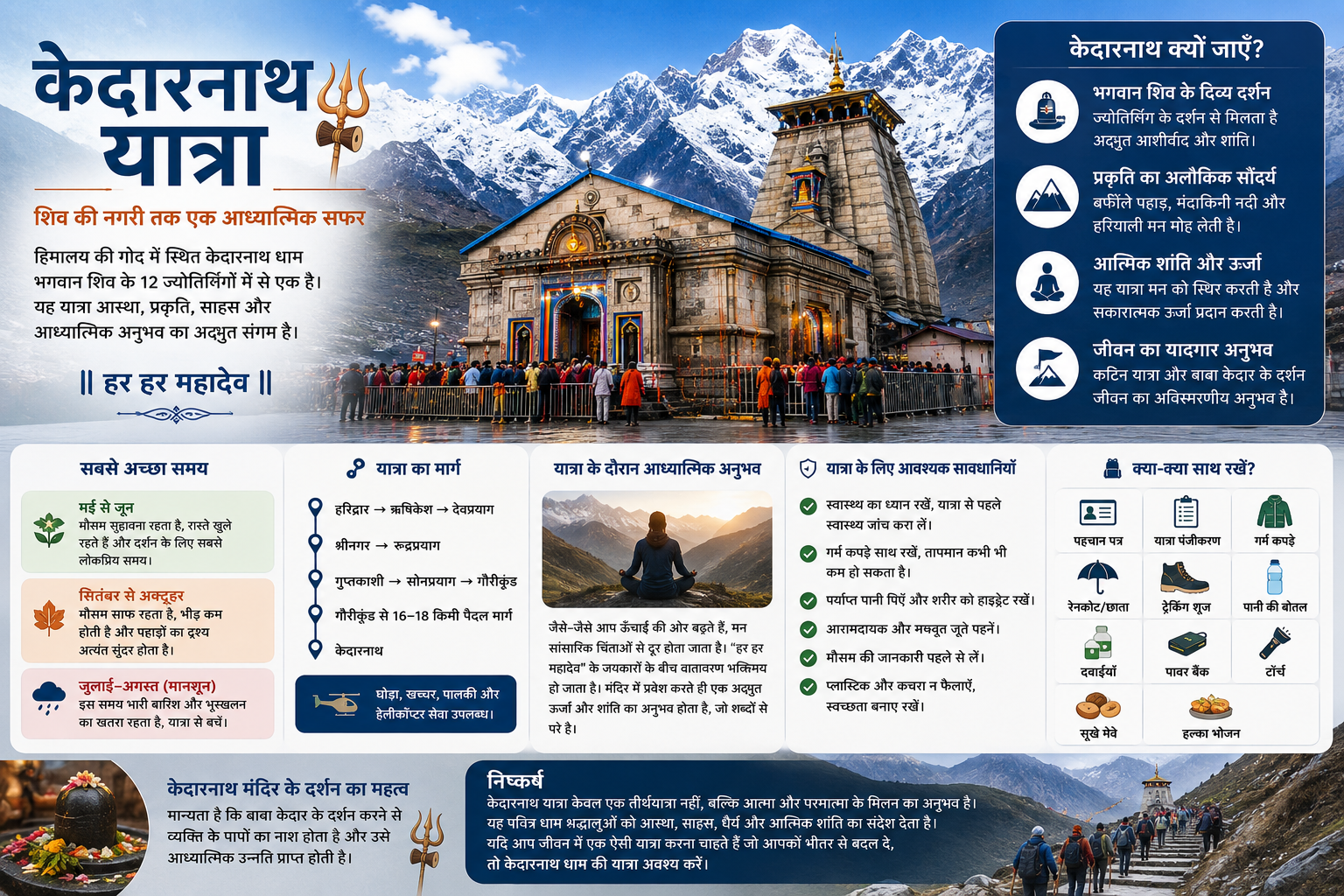 केदारनाथ यात्रा: शिव की नगरी तक एक आध्यात्मिक सफर